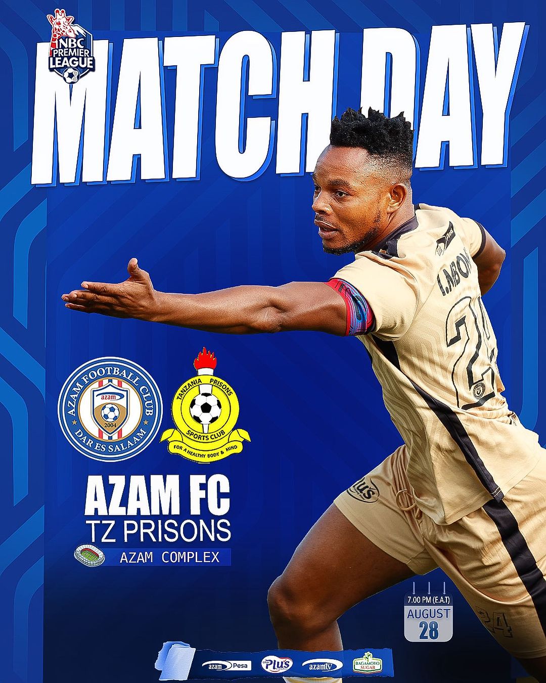 Azam Fc vs Prisons today
