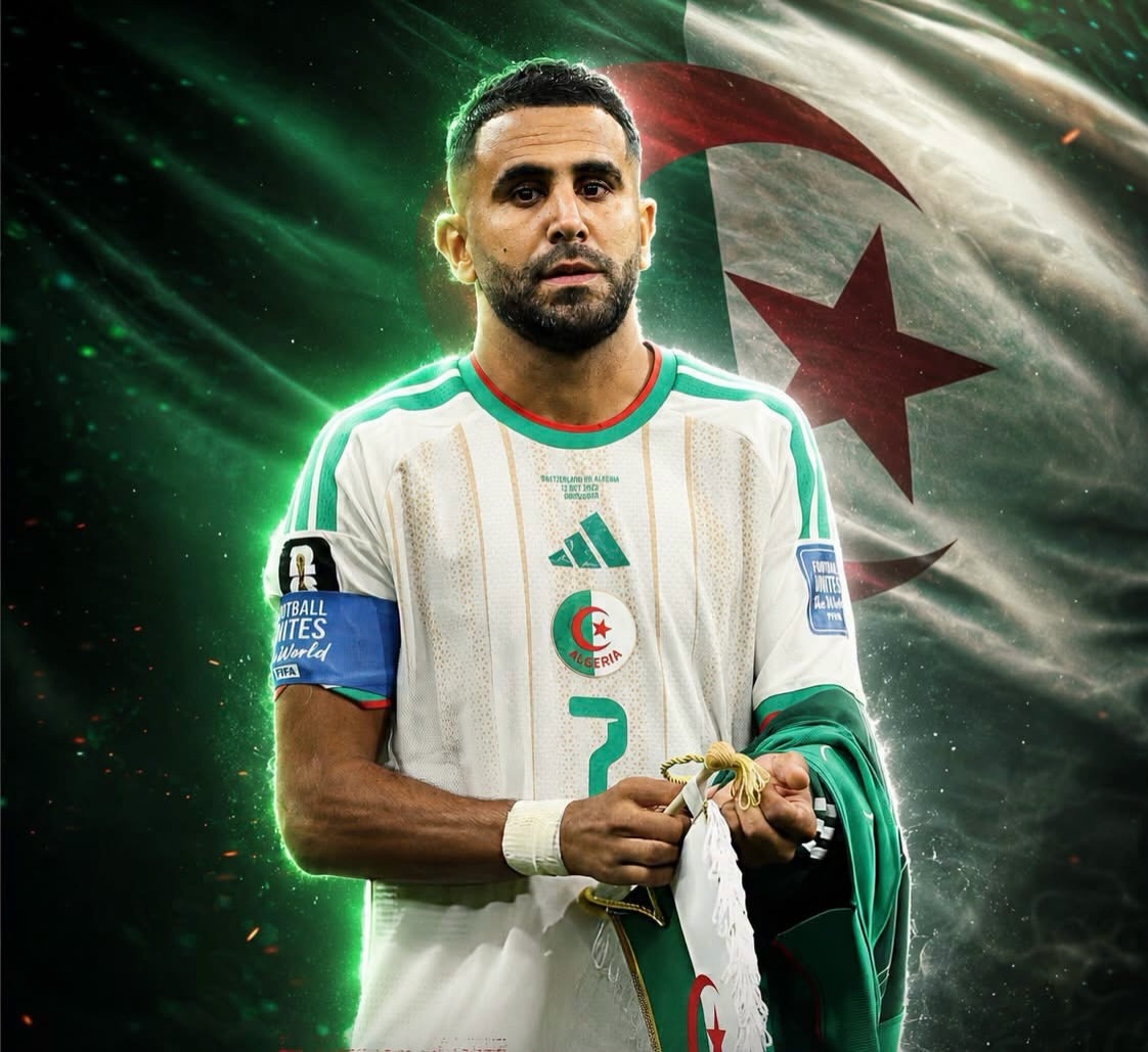 Mahrez announces his retirement from Algeria national team following the country's FIFA World Cup elimination.