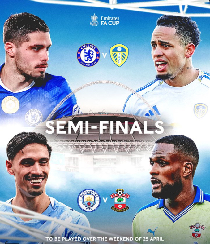 FA Cup semi-finals, the draw has been made.