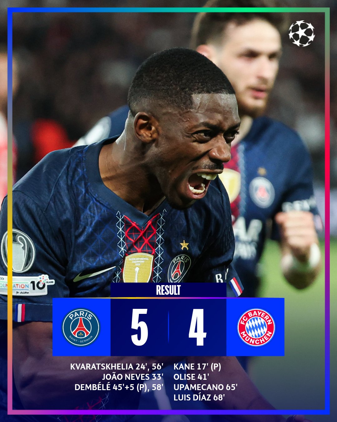 Paris Saint-Germain thrash Bayern Munich in a goal-fest UEFA Champions League semifinal.
