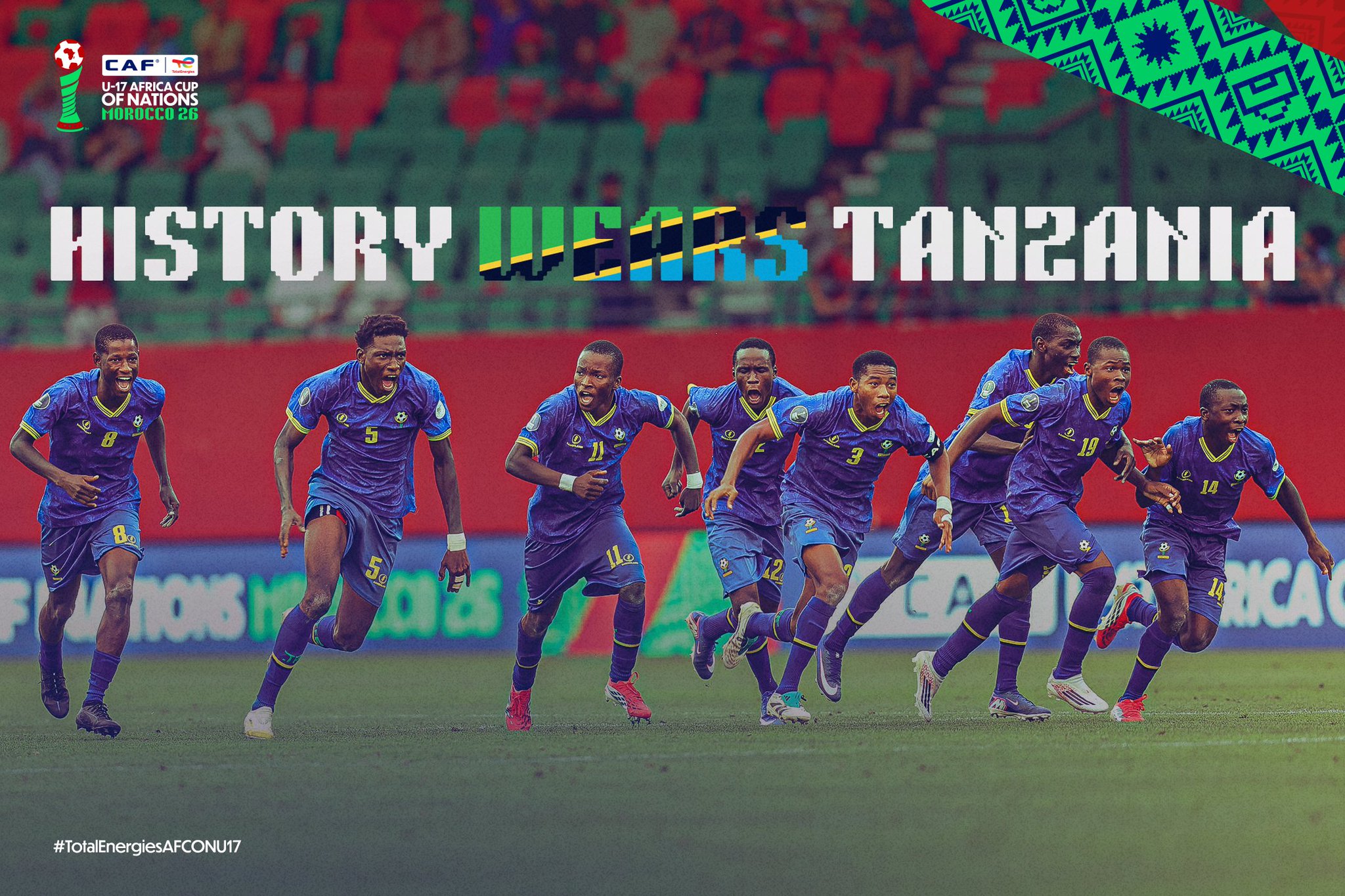 The Serengeti Boys have made international history by reaching the final of the AFCON U-17 tournament.