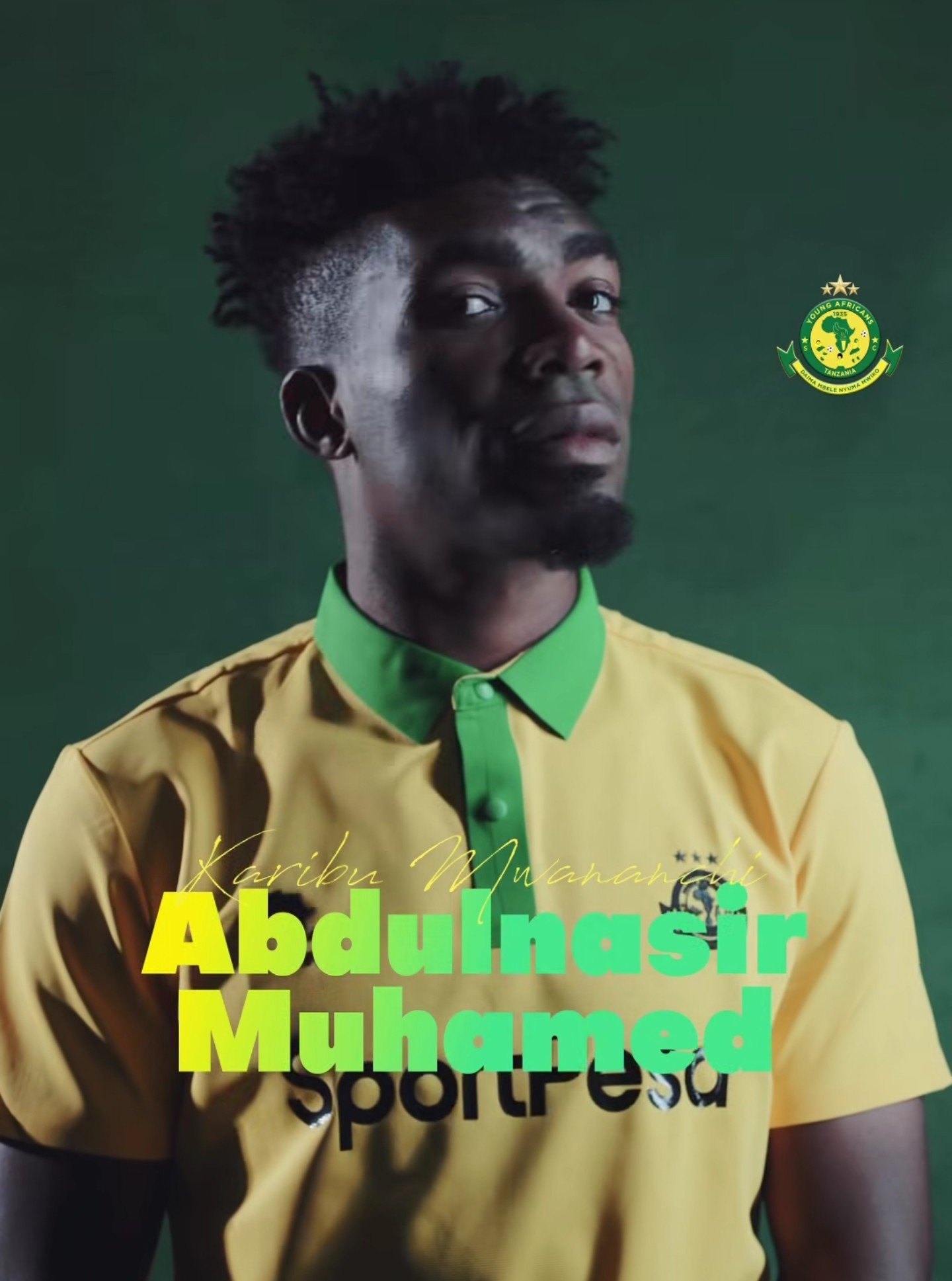 Yanga announce the signing of Abdulnassir \'Gamal\'.