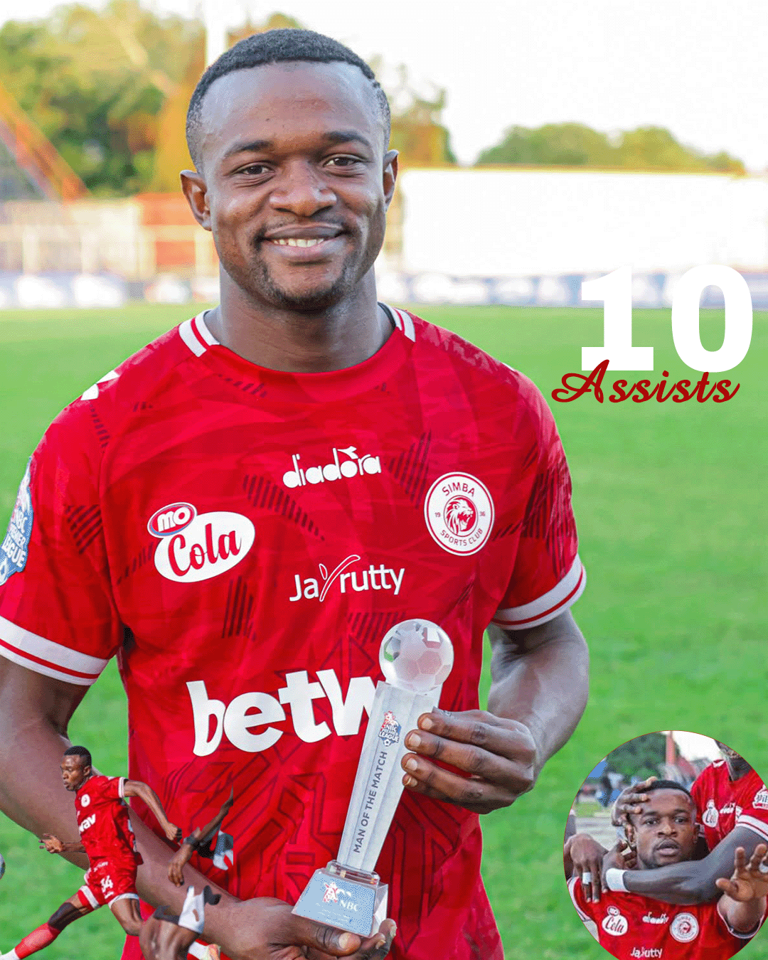 Mpanzu abeba tuzo ya kinara wa assisti kwa assisti 10