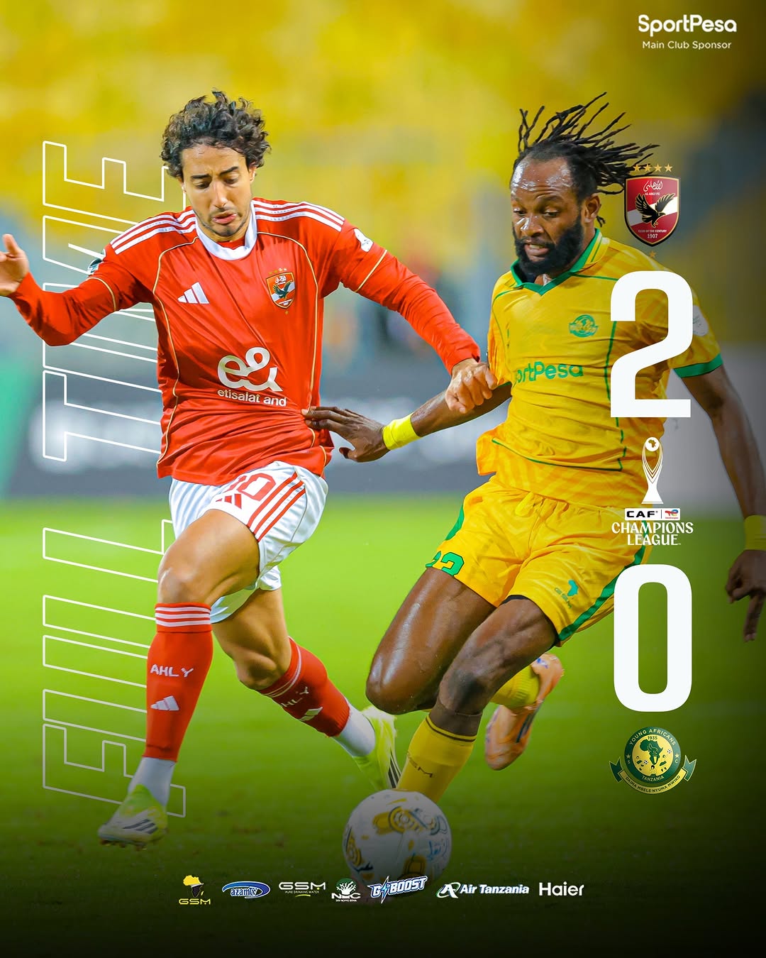 Highlights; Al Ahly 2-0 Yanga, CAFCL