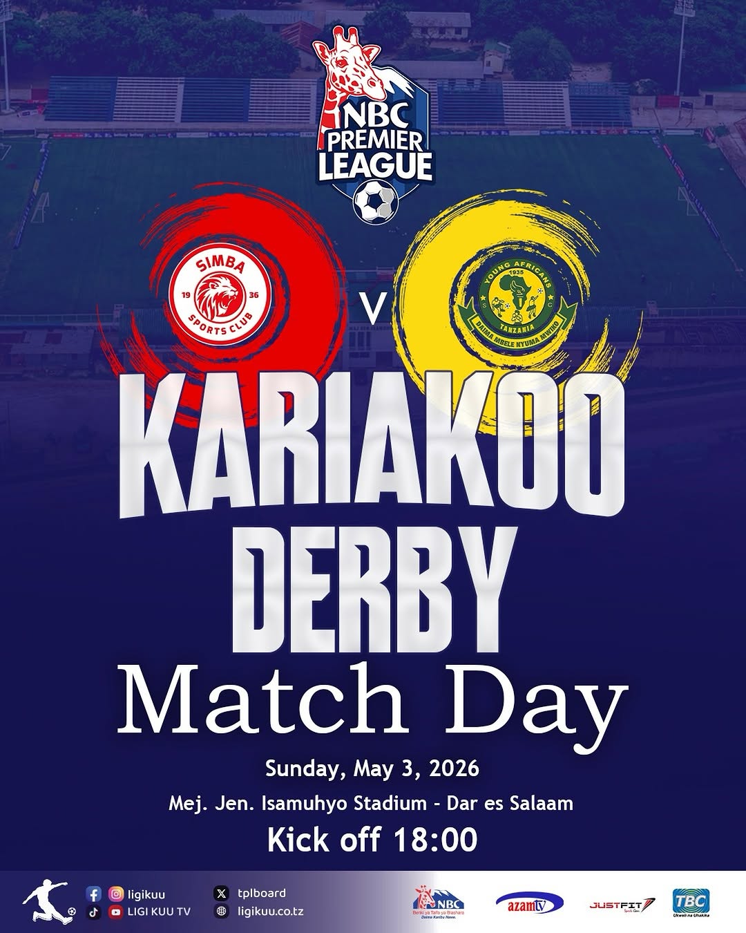 Kariakoo Derby kusimamisha jiji la Dar es salaam leo