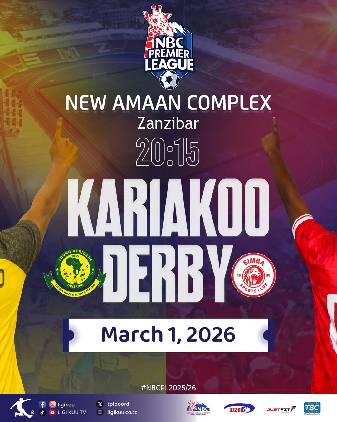 TPLB Confirms March 1 Kariakoo Derby at New Amaan Complex