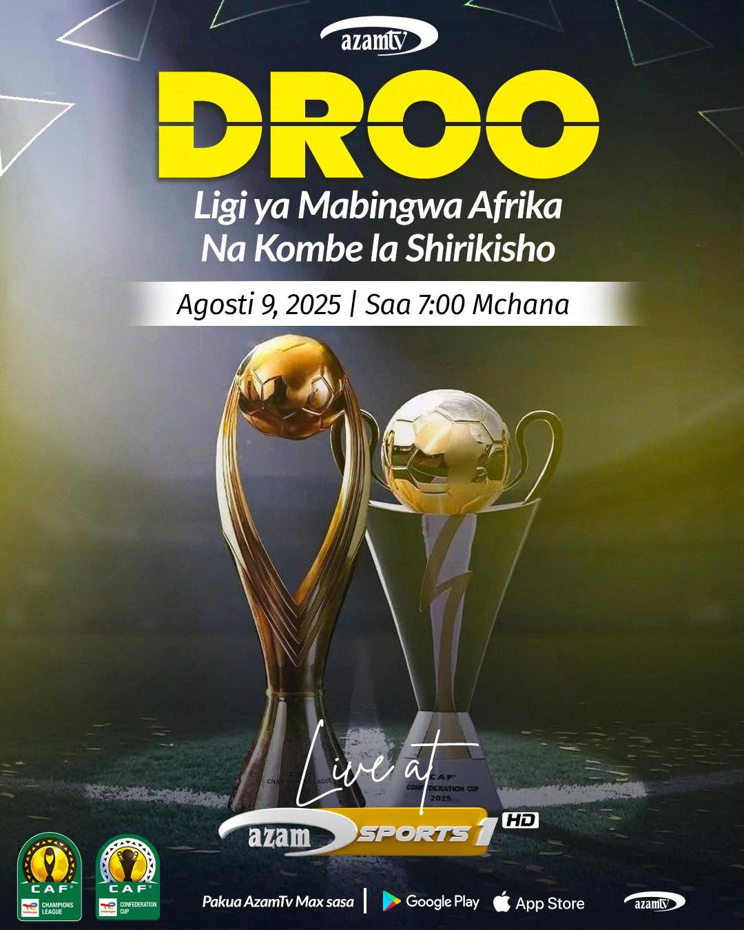 CAF to Conduct 2025/26 Champions League and Confederation Cup Draw Today