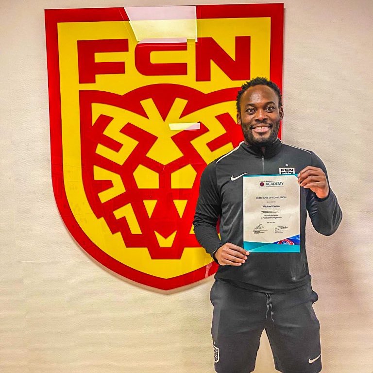 Essien passes UEFA coaching training
