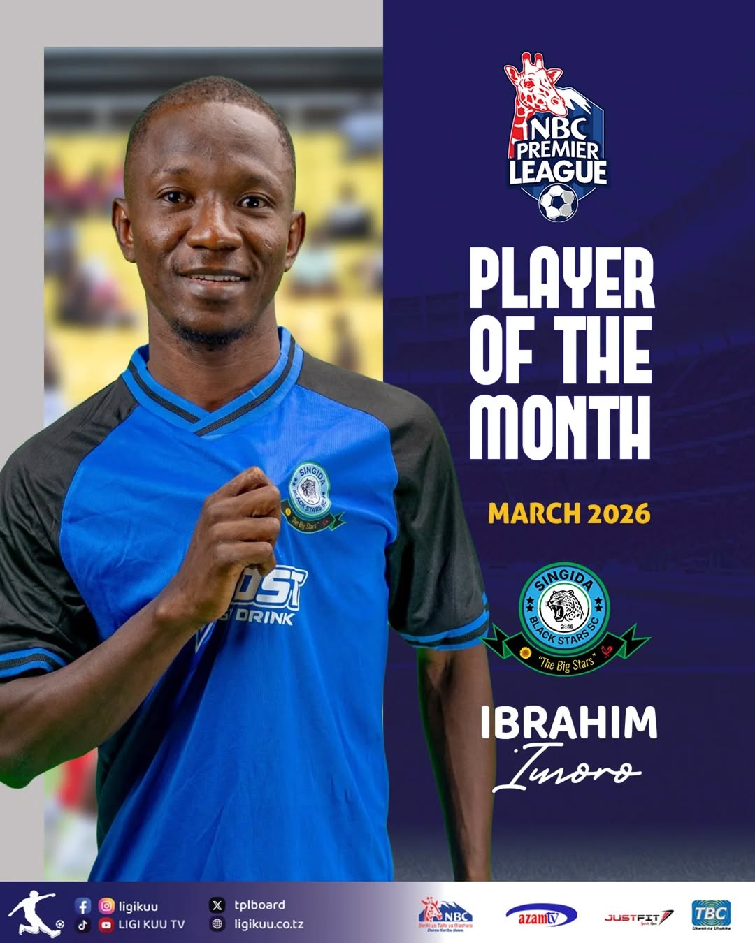 Imoro, Barker washinda tuzo za ligi kuu March 2026