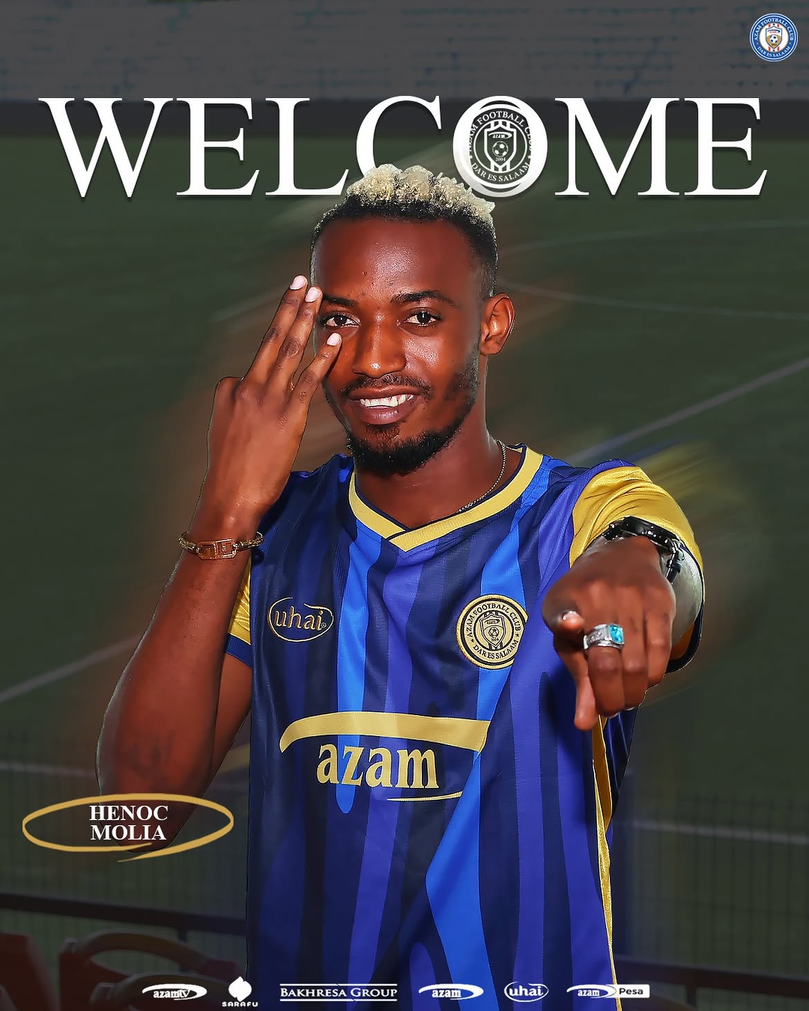 Azam FC Complete Signing of Enock Molia from FC Lupopo