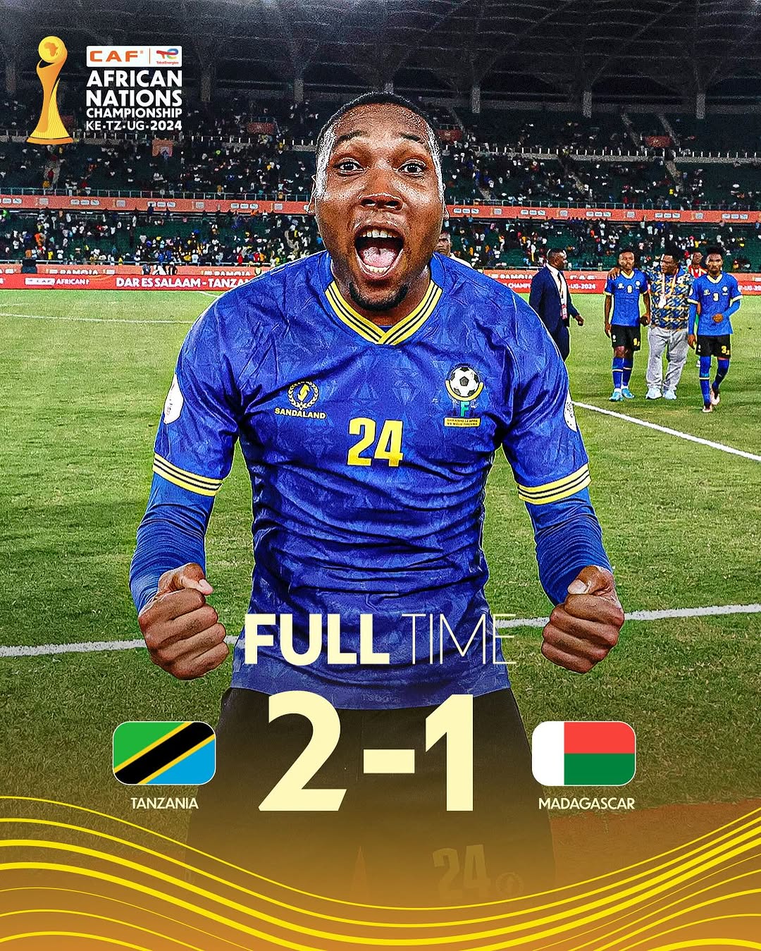 Taifa Stars Qualify for CHAN 2024 Quarter-Finals After Beating Madagascar