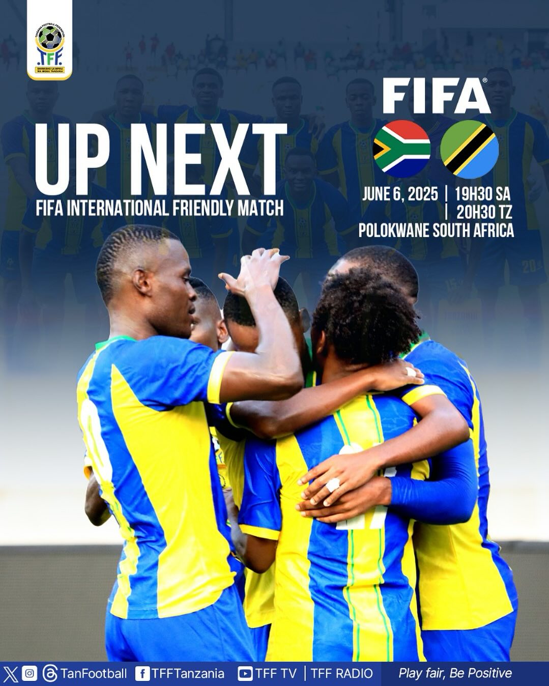 Tanzania to face South Africa in a friendly