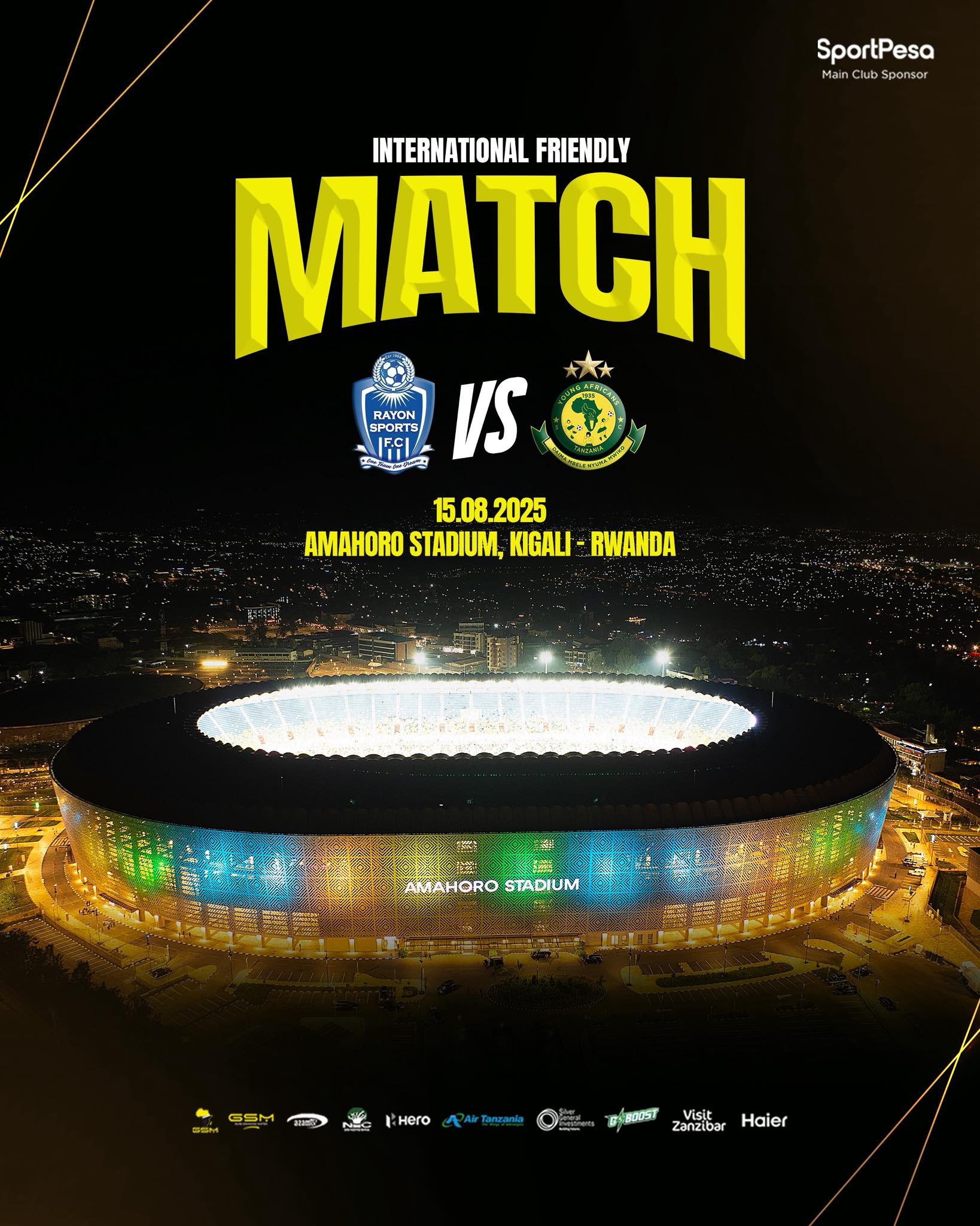 Yanga Arrive in Rwanda for Friendly Match Against Rayon Sports