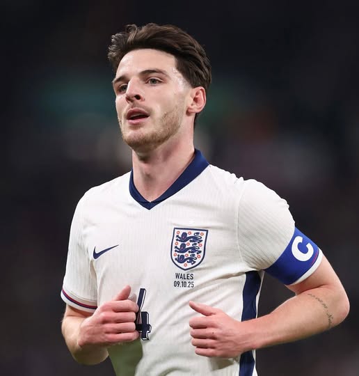 Declan Rice Appointed England Vice-Captain Ahead of 2026 World Cup