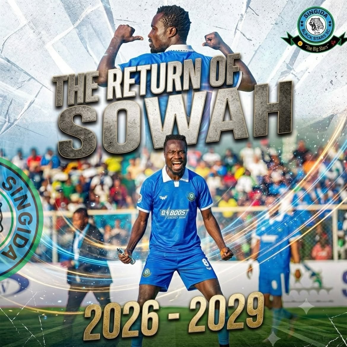 Jonathan Sowah Returns to Singida BS on Three-Year Deal