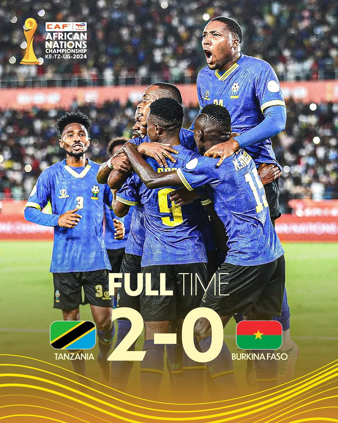 Stars Shine Bright! Tanzania Begin CHAN 2024 With Victory Over Burkina Faso