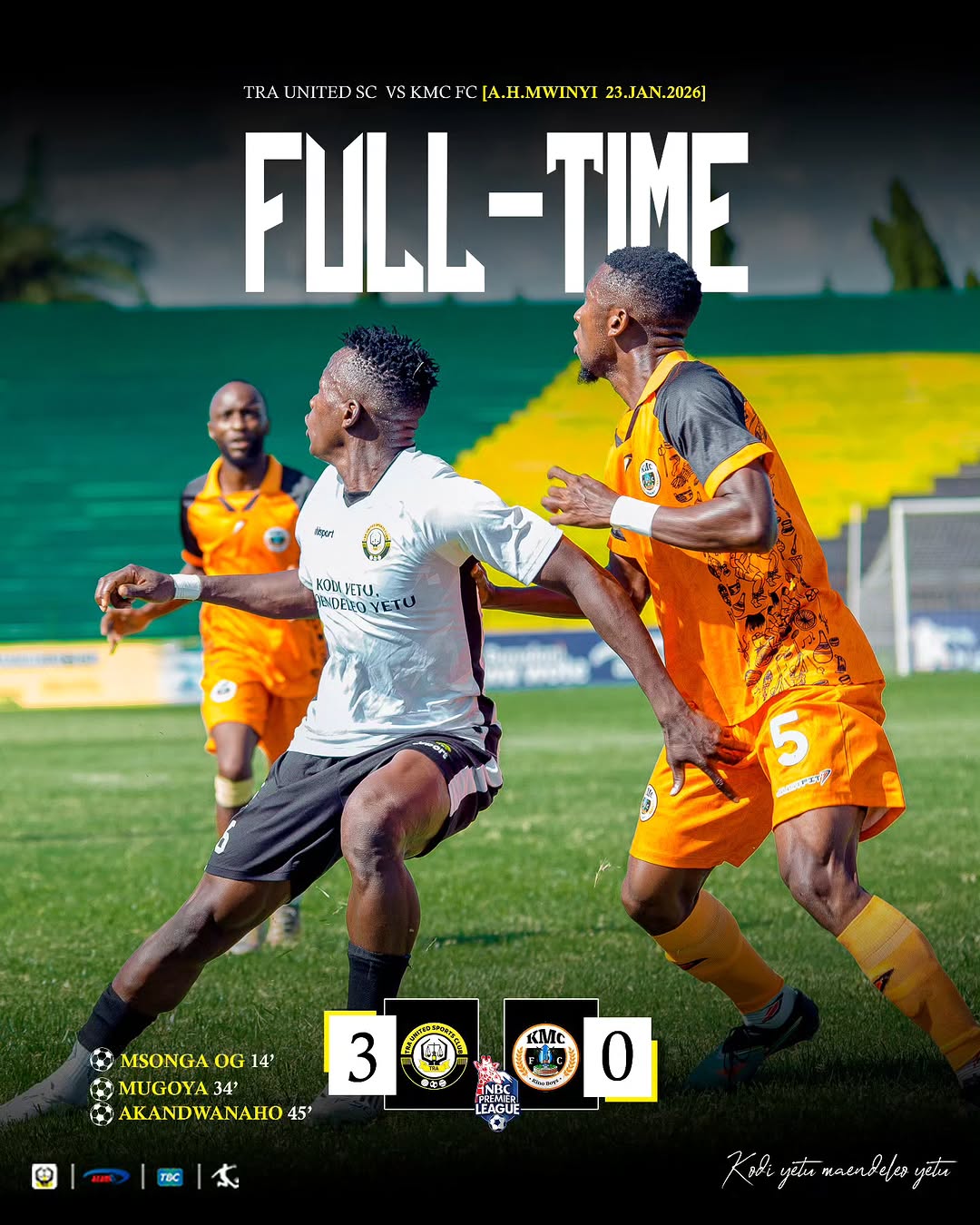 TRA United Return in Style with Convincing Win Over KMC
