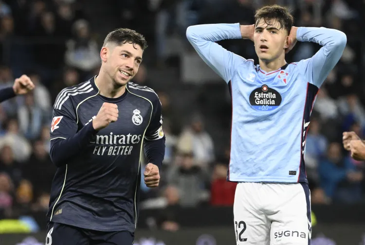 Valverde Late Strike Gives Real Madrid 2–1 Win Over Celta Vigo