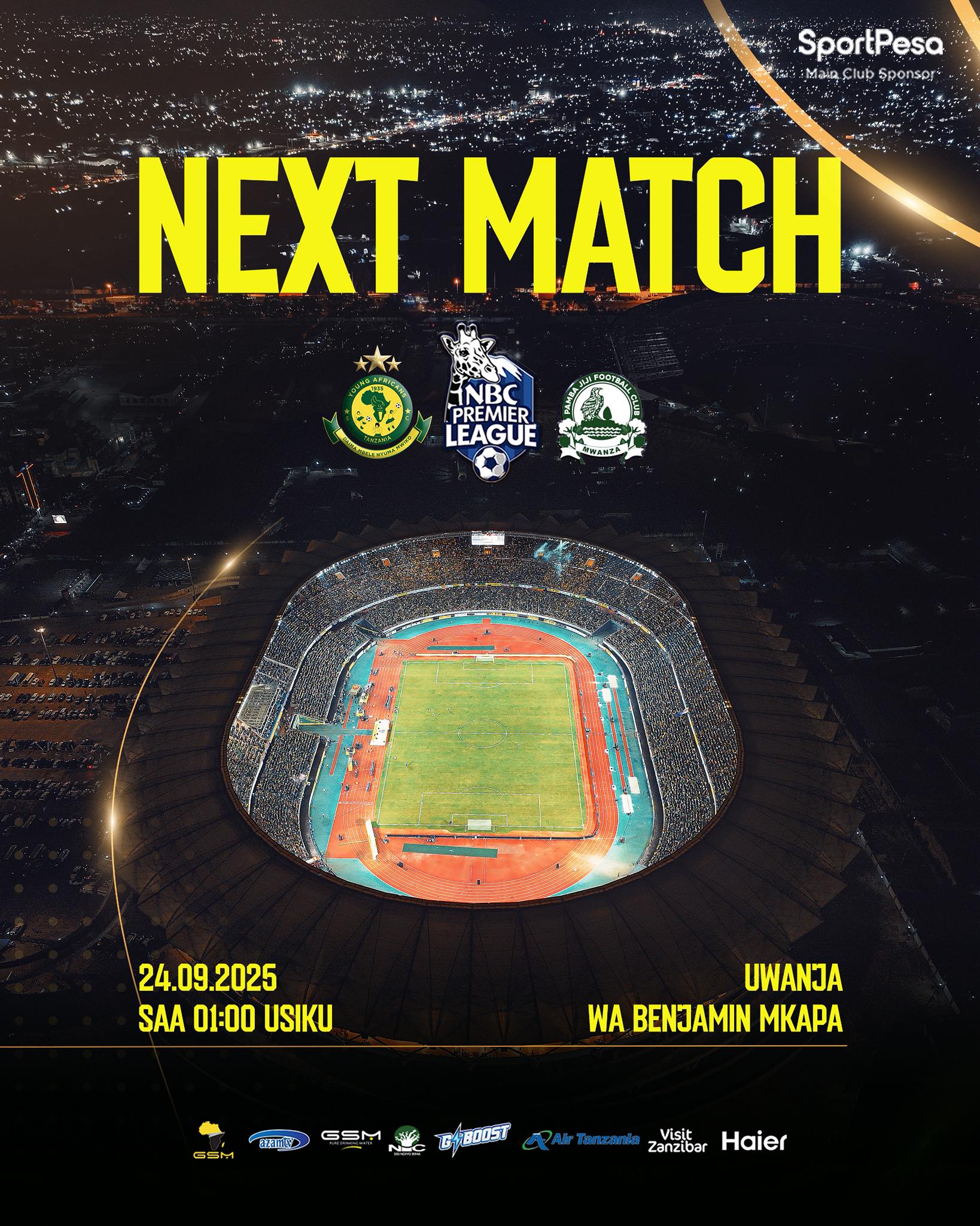 Yanga Return to Benjamin Mkapa Stadium for New League Campaign