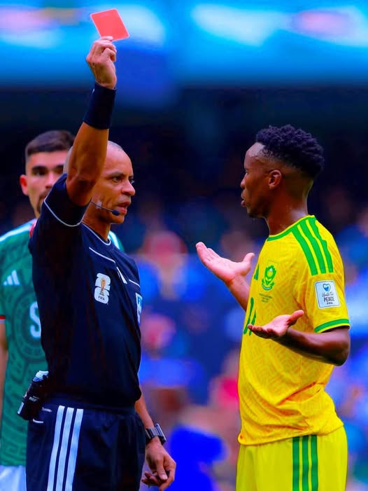 FIFA Hands Themba Zwane Three-Match Ban After Red Card Incident